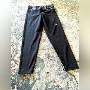 Nike Dri-FIT Black Leggings with Logo Band